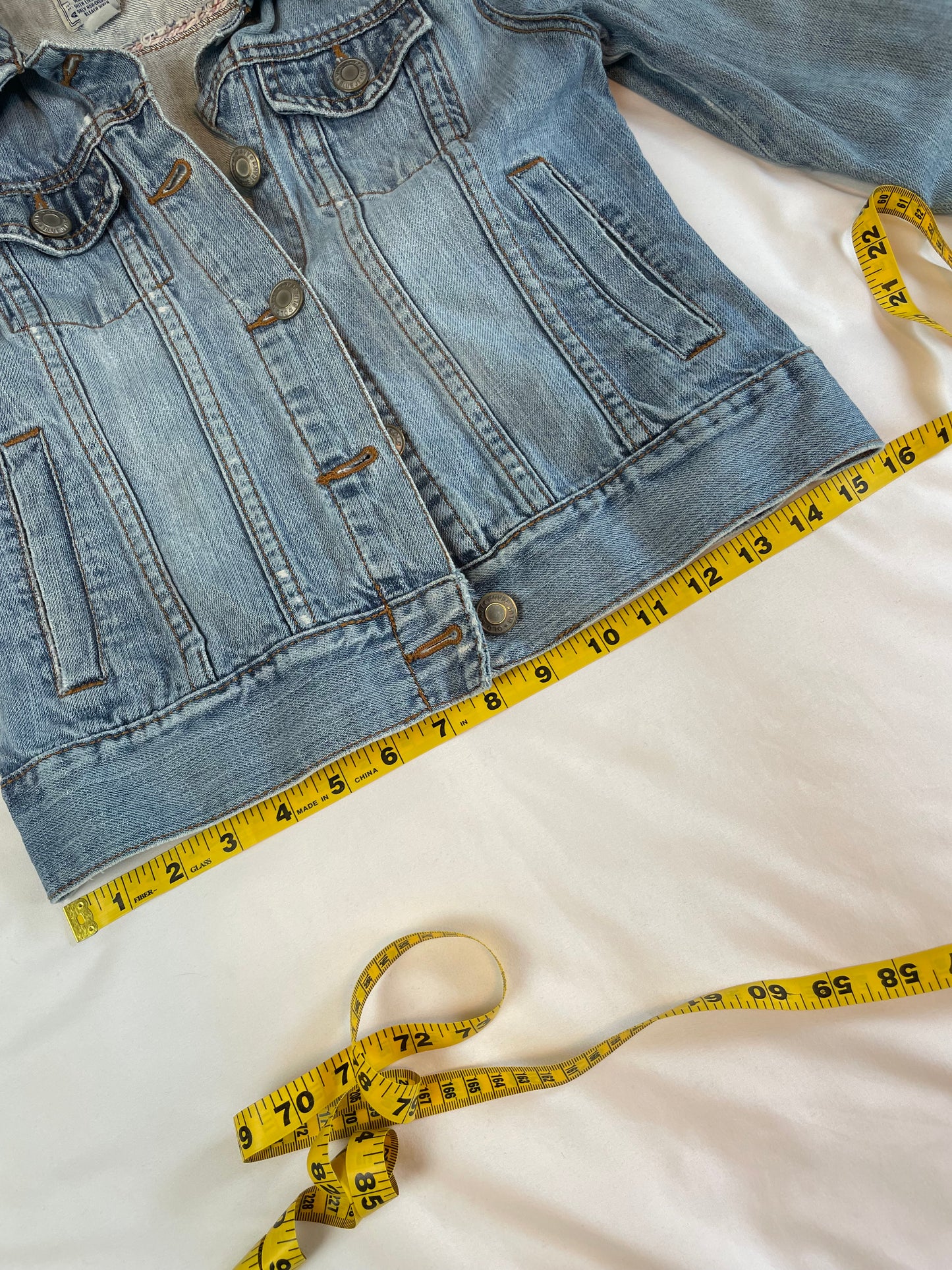 Old Navy Distressed Denim Jacket (XS)