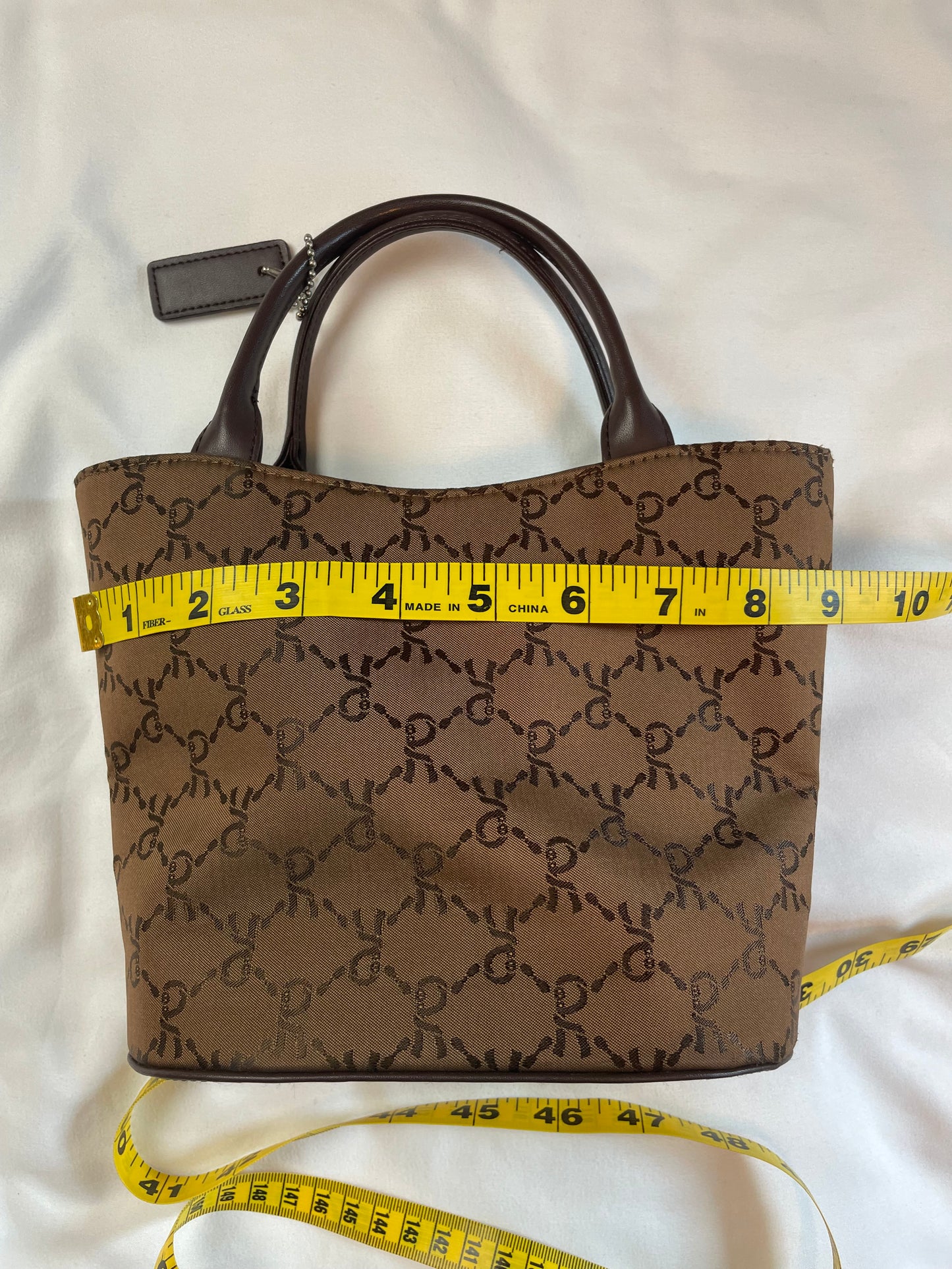 Roberta di Camerino Brown Logo Mini Tote
