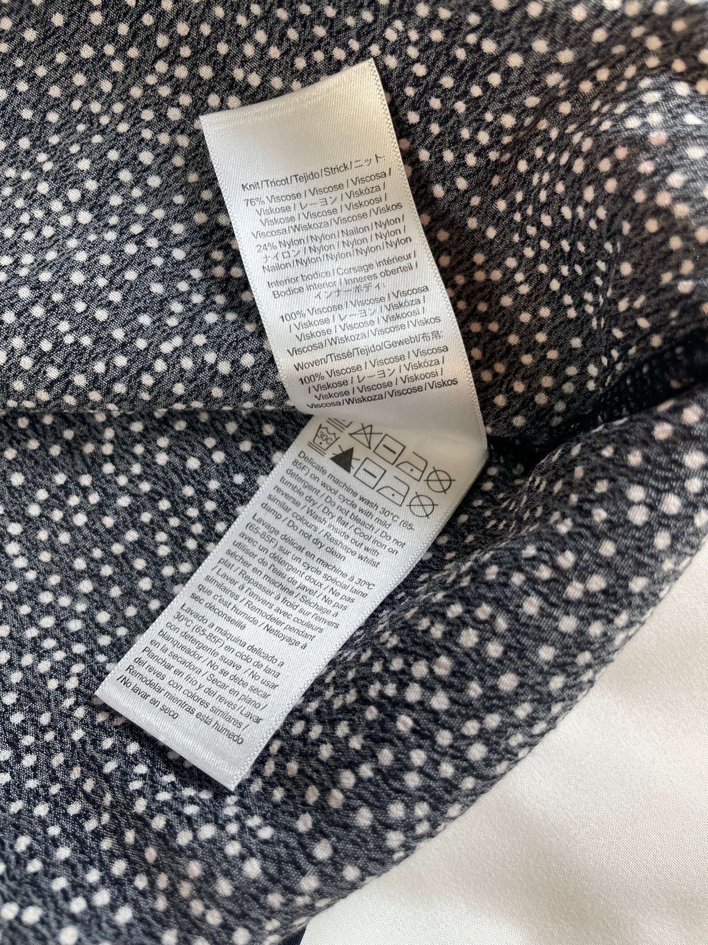 Seraphine Abstract Navy and White Maternity to Nursing Dress {Size 4}