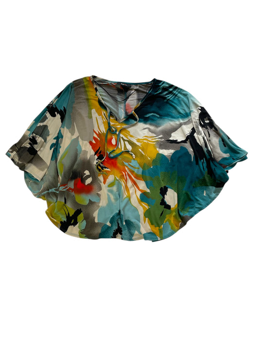 Style & Co | Bright Abstract Floral Poncho {L}