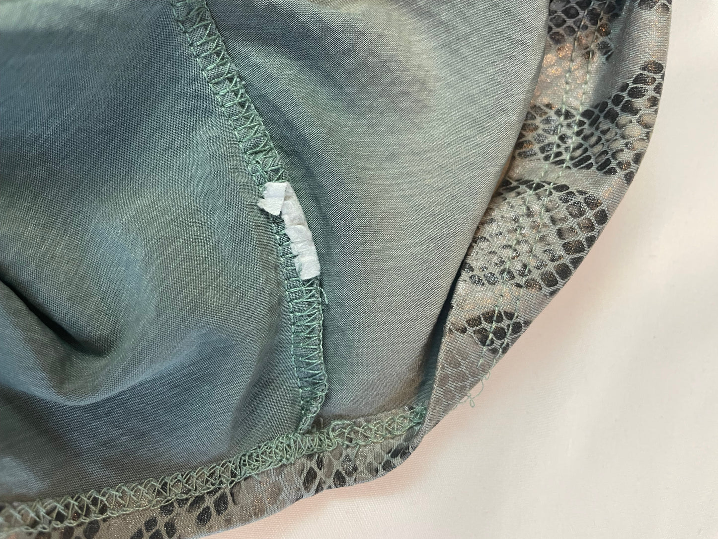 Fashion Nova Green Snakeskin Bralette {M}