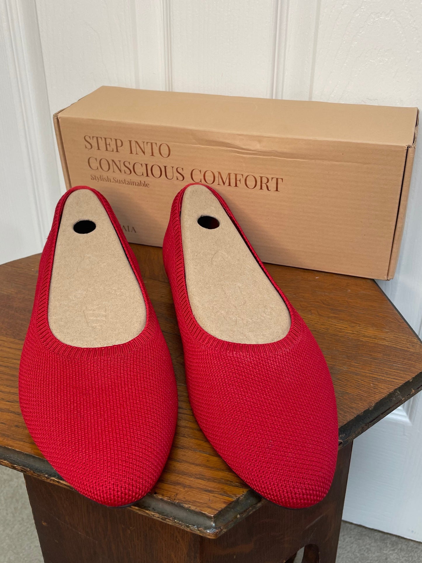 VIVAIA | Tamia Almond-Toe Ballet Flats {Women's Size EU 42/11.5 US}