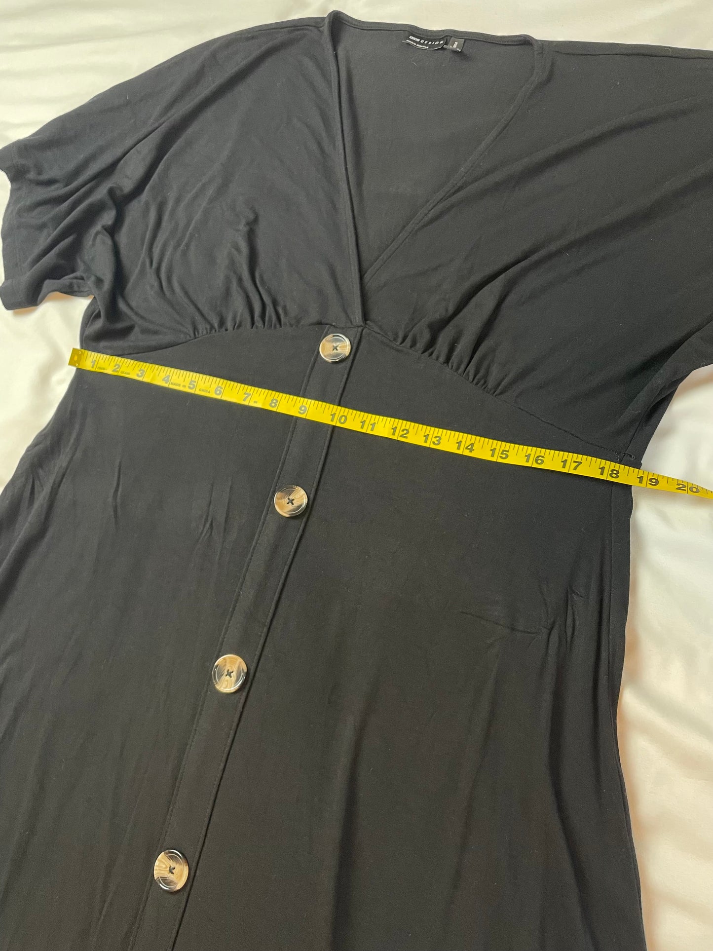 ASOS Button Front Short Sleeve Midi Dress {Size 14}