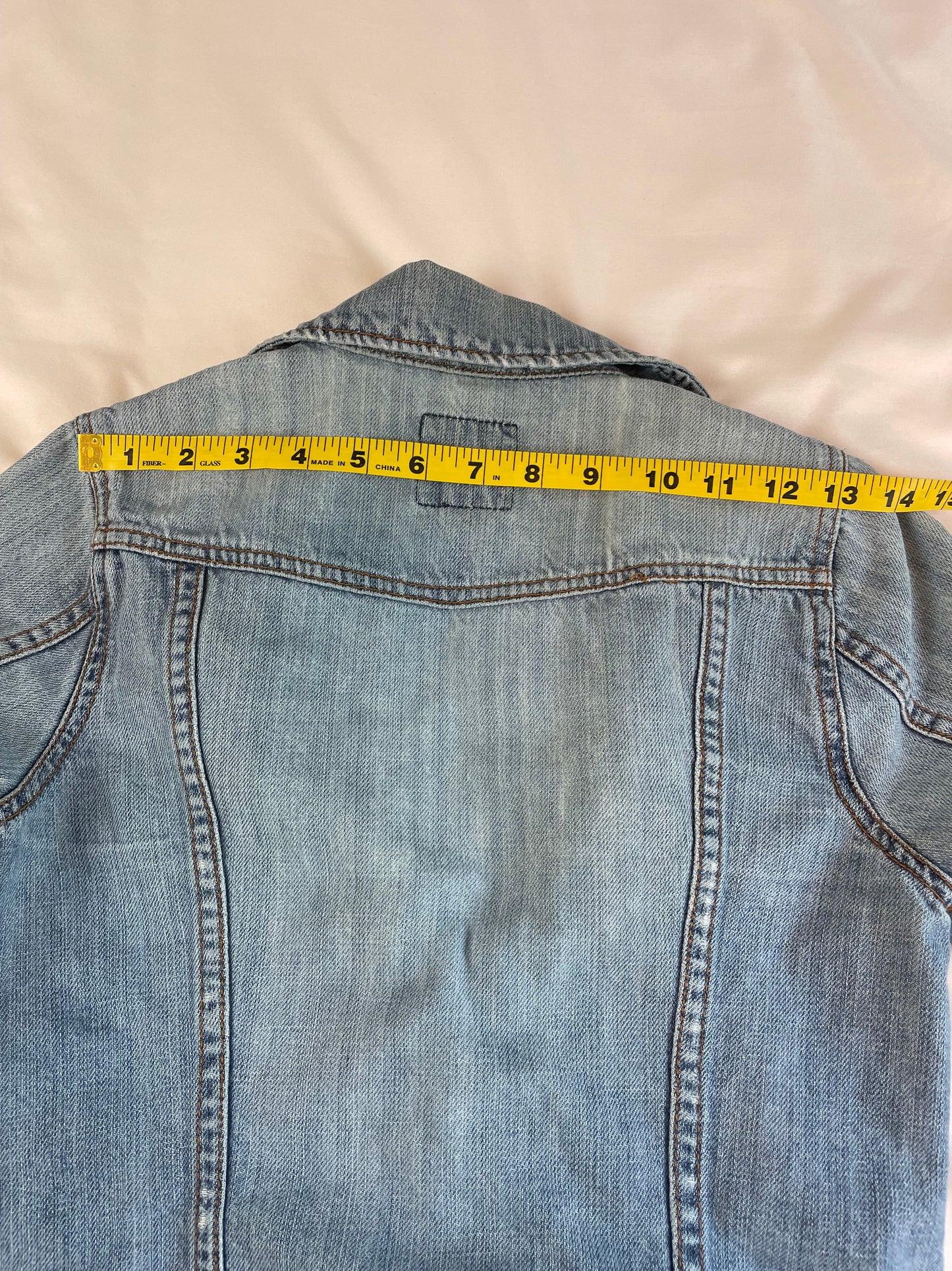 Old Navy Distressed Denim Jacket (XS)