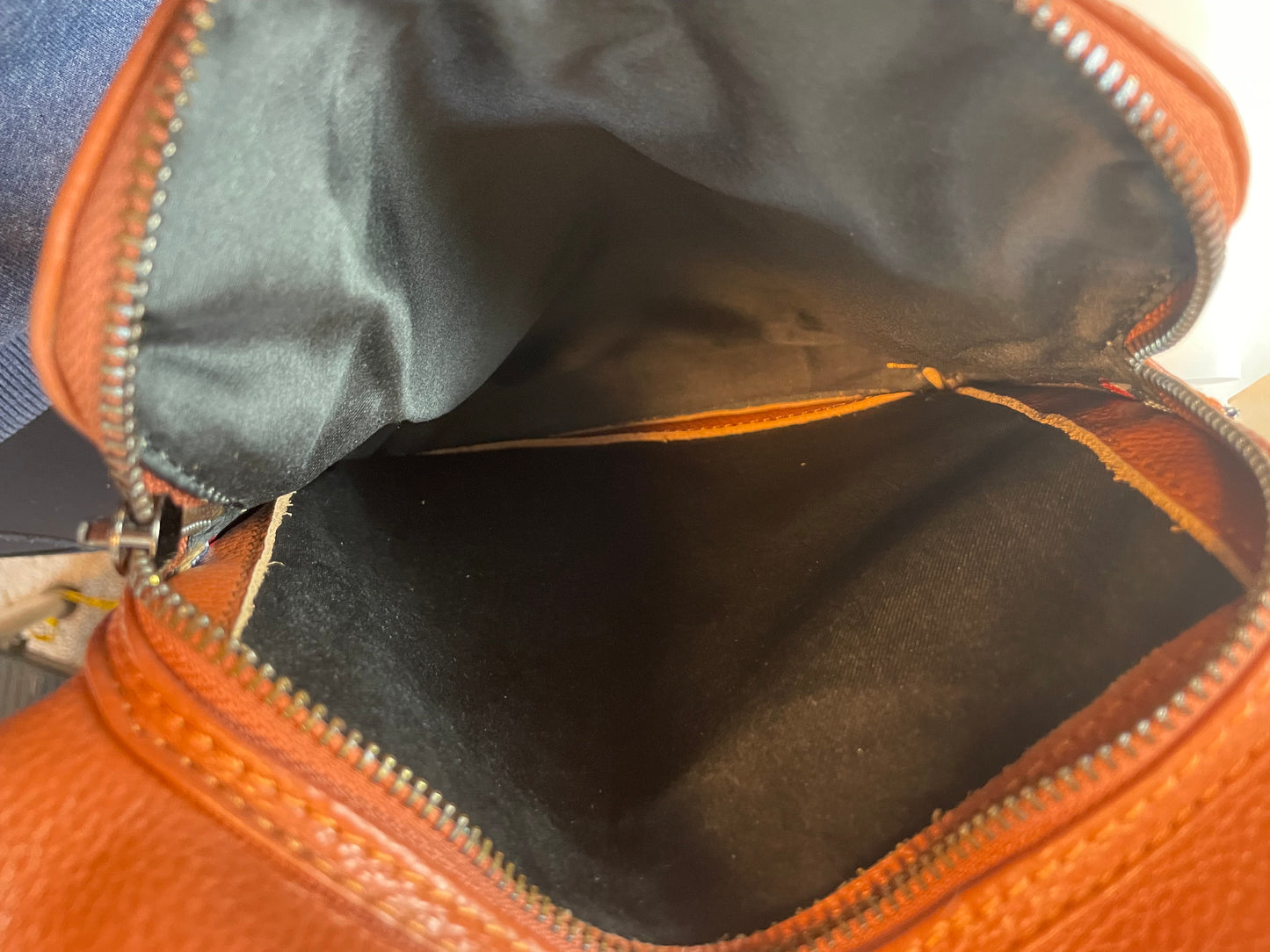 Cognac Leather 2-Way Backpack
