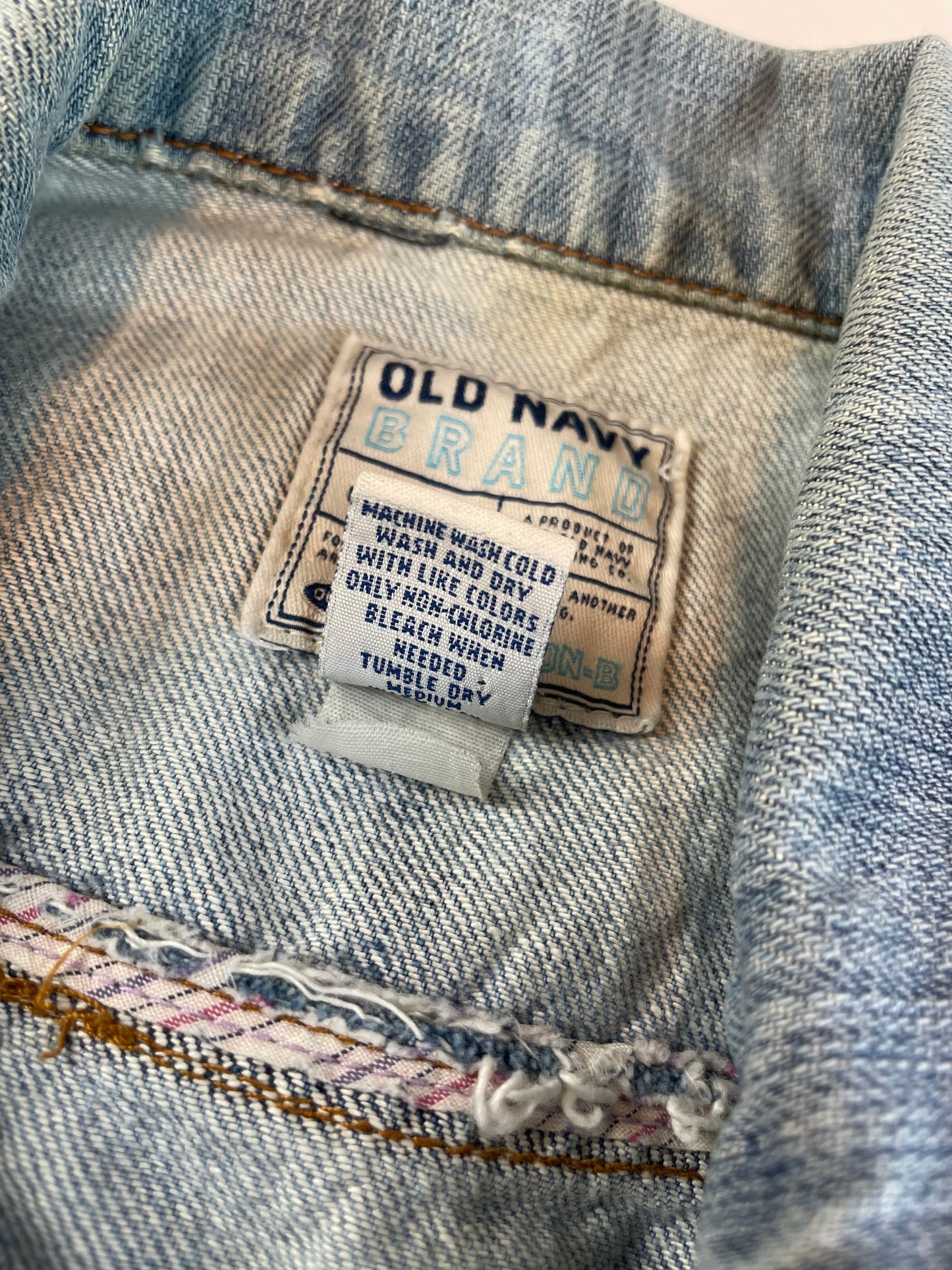 Old Navy Distressed Denim Jacket (XS)