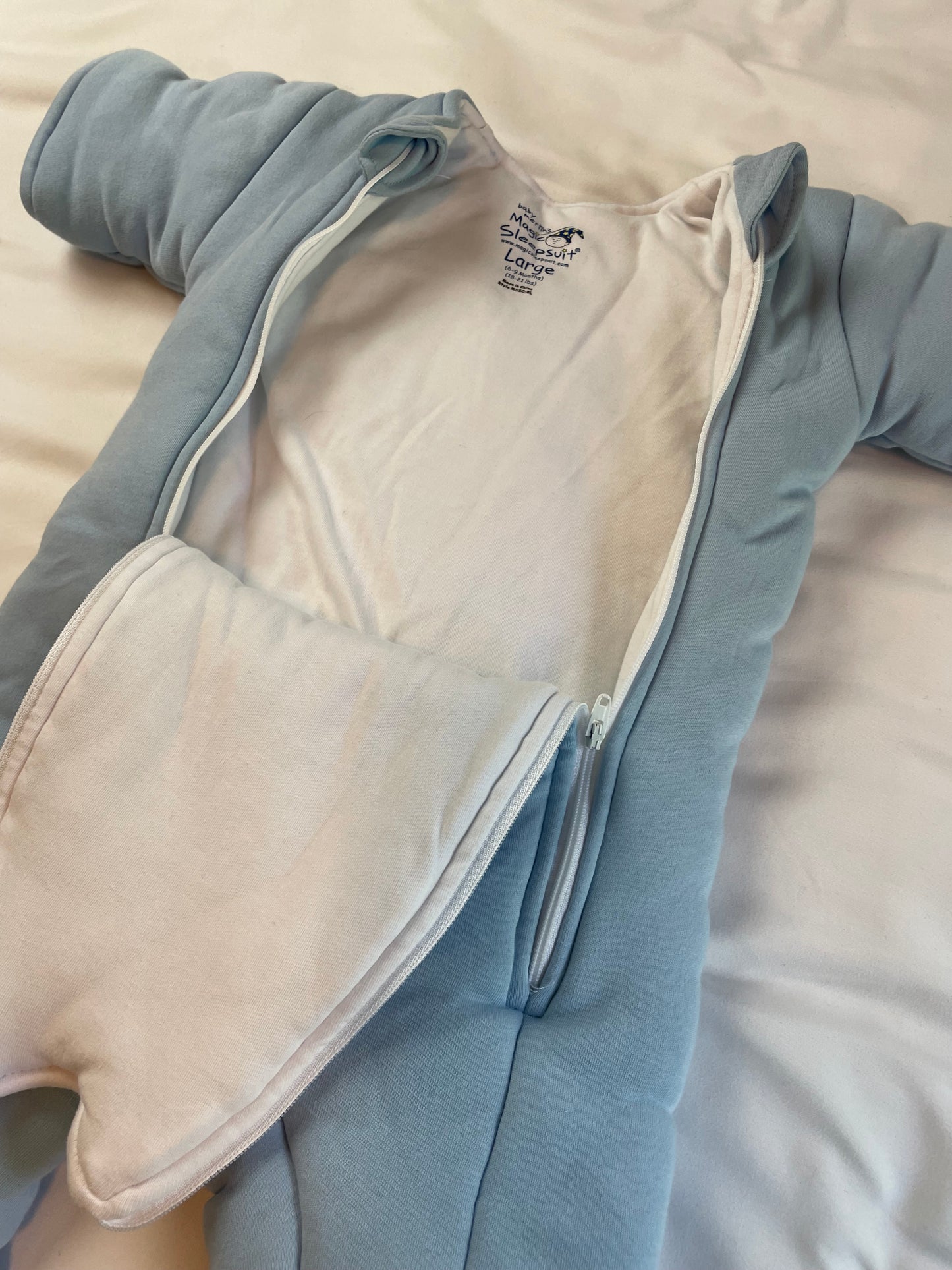 Merlin’s Magic Sleepsuit | BLUE {Large: 6-9mo)