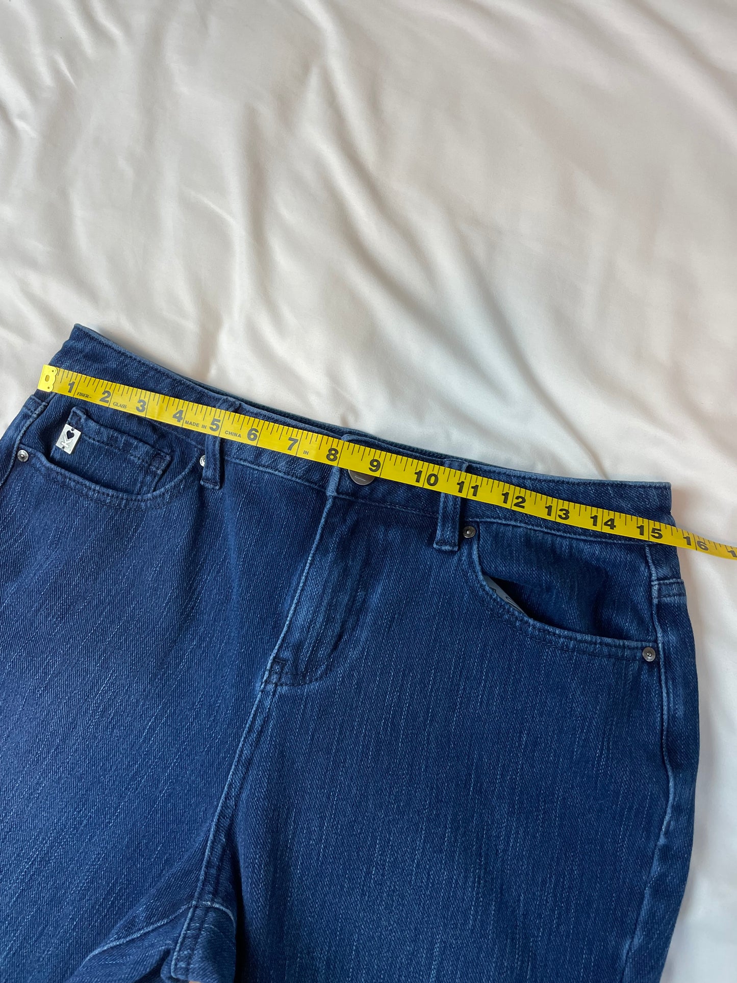 QVC Belle by Kim Gravel Petite Flexibelle Straight Jean {Size 8 Petite}