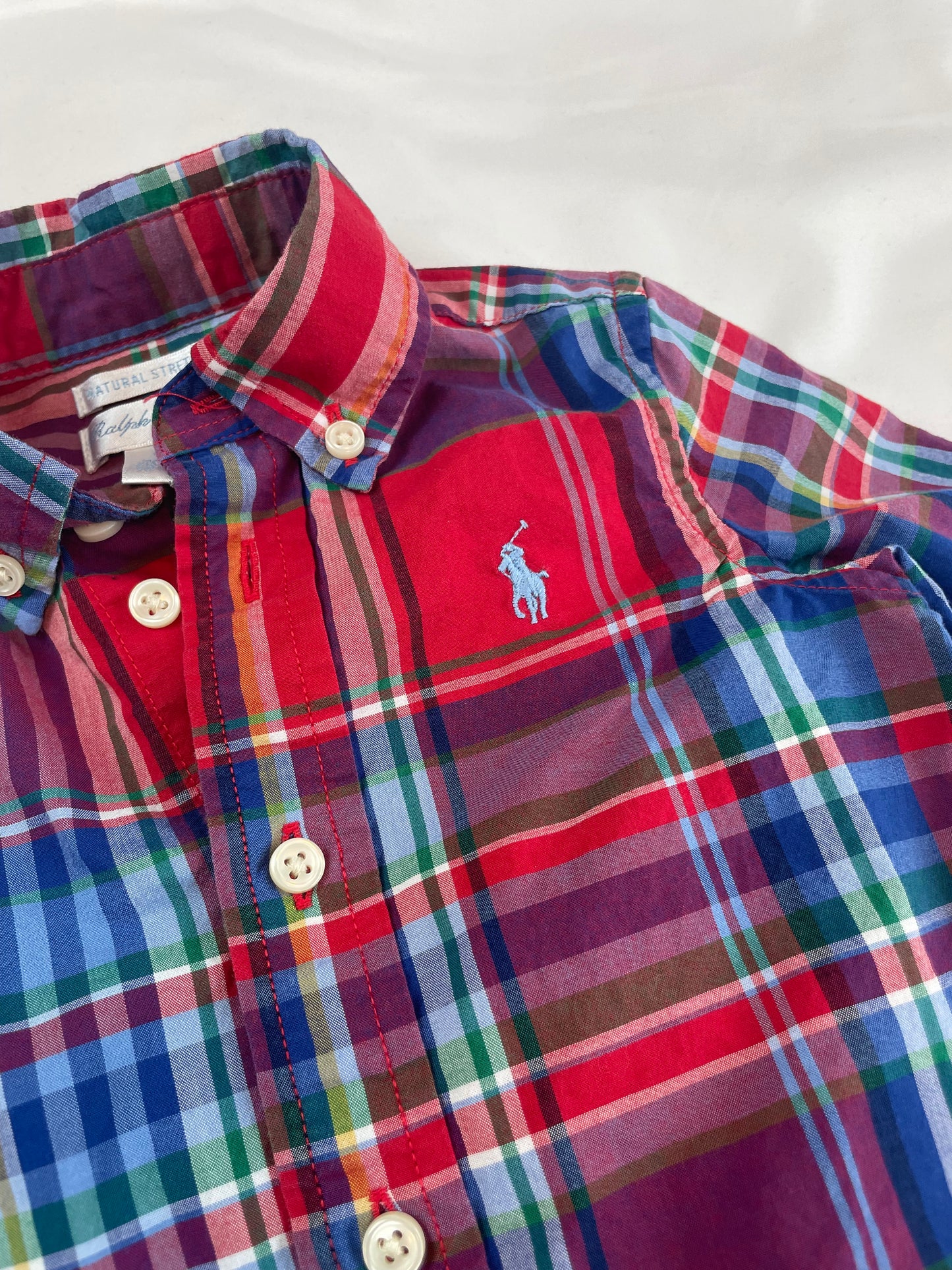 Ralph Lauren Plaid Button-Down Shirt {Size 9mo}