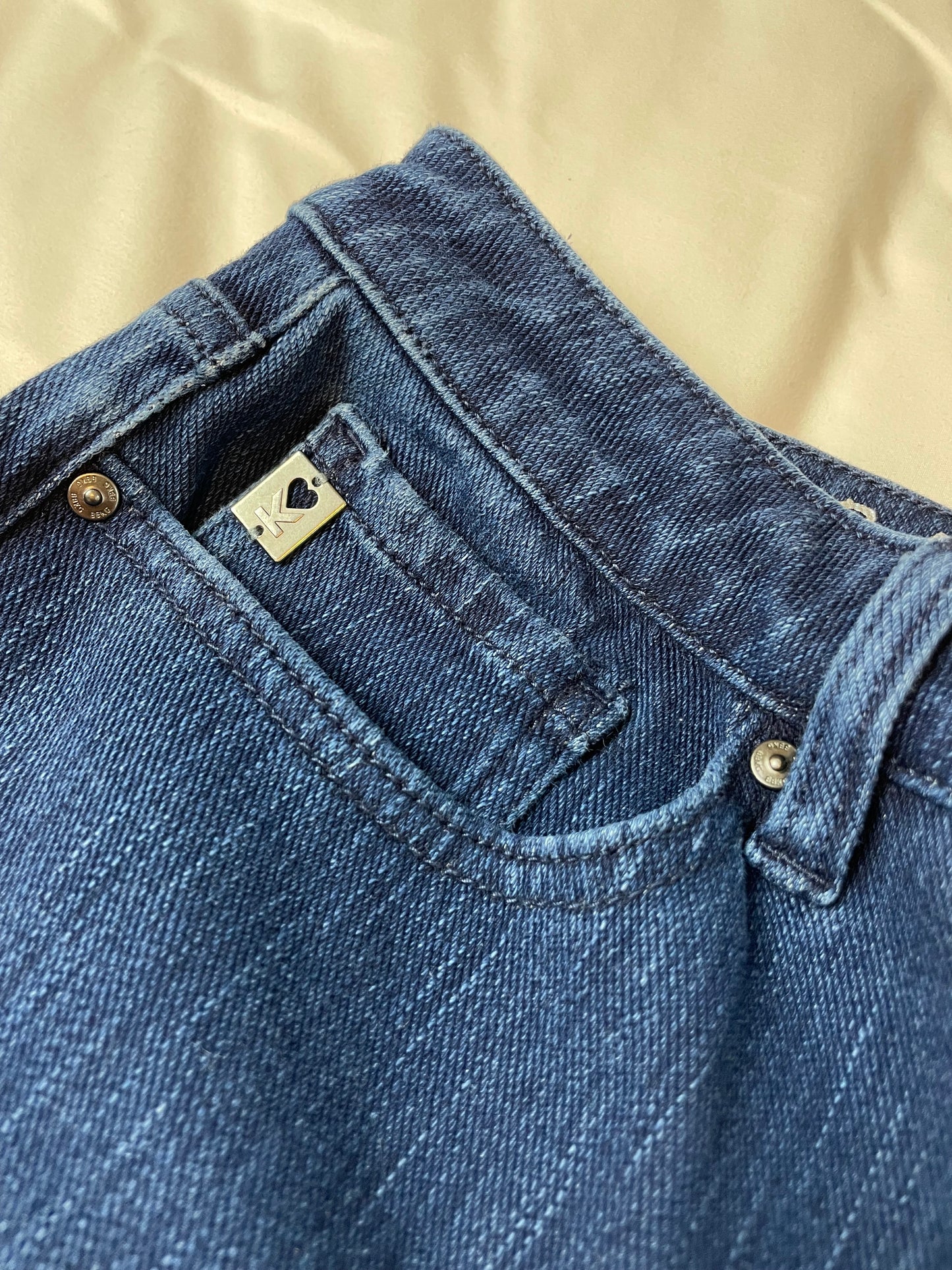 QVC Belle by Kim Gravel Petite Flexibelle Straight Jean {Size 8 Petite}