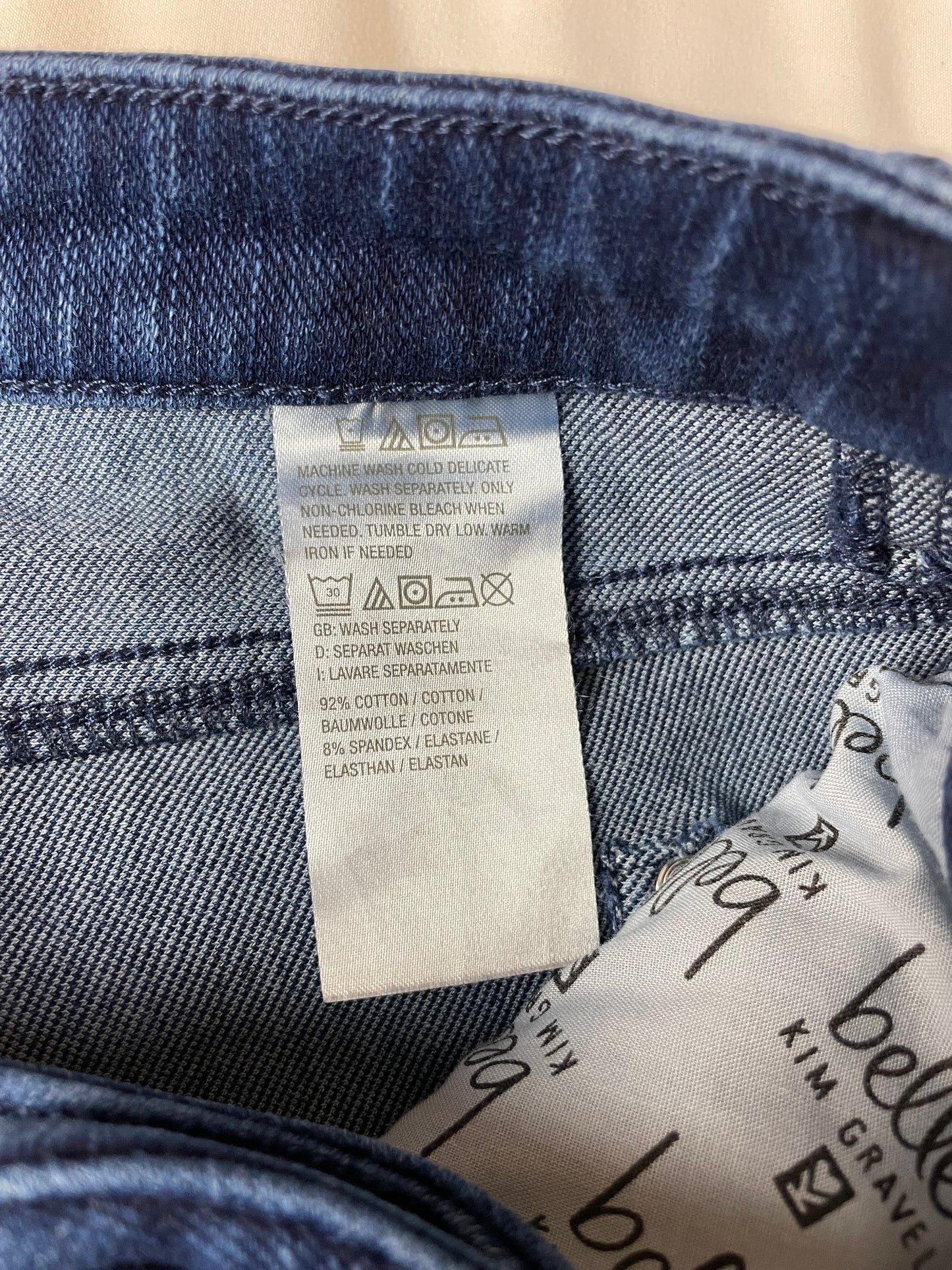 QVC Belle by Kim Gravel Petite Flexibelle Straight Jean {Size 8 Petite}