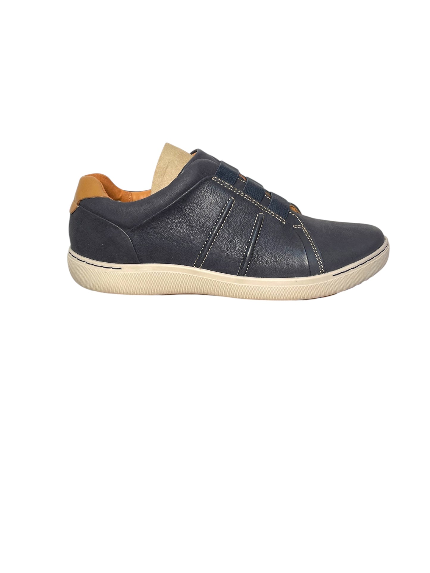 Clarks | Women’s Nalle Ease Navy Leather Sneaker {Size 11 WIDE}