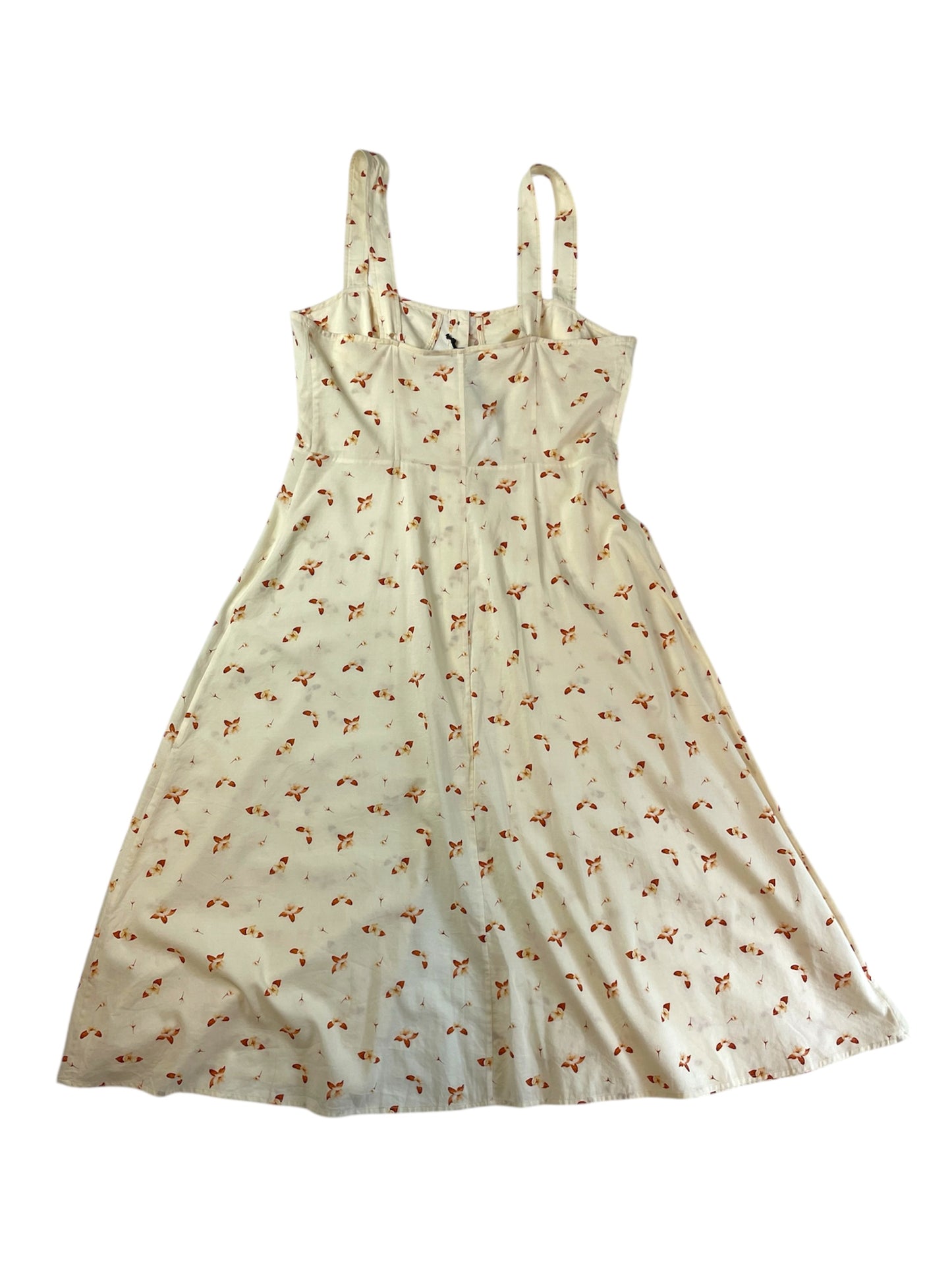 WeWoreWhat Cream Floral Harper Dress {L}