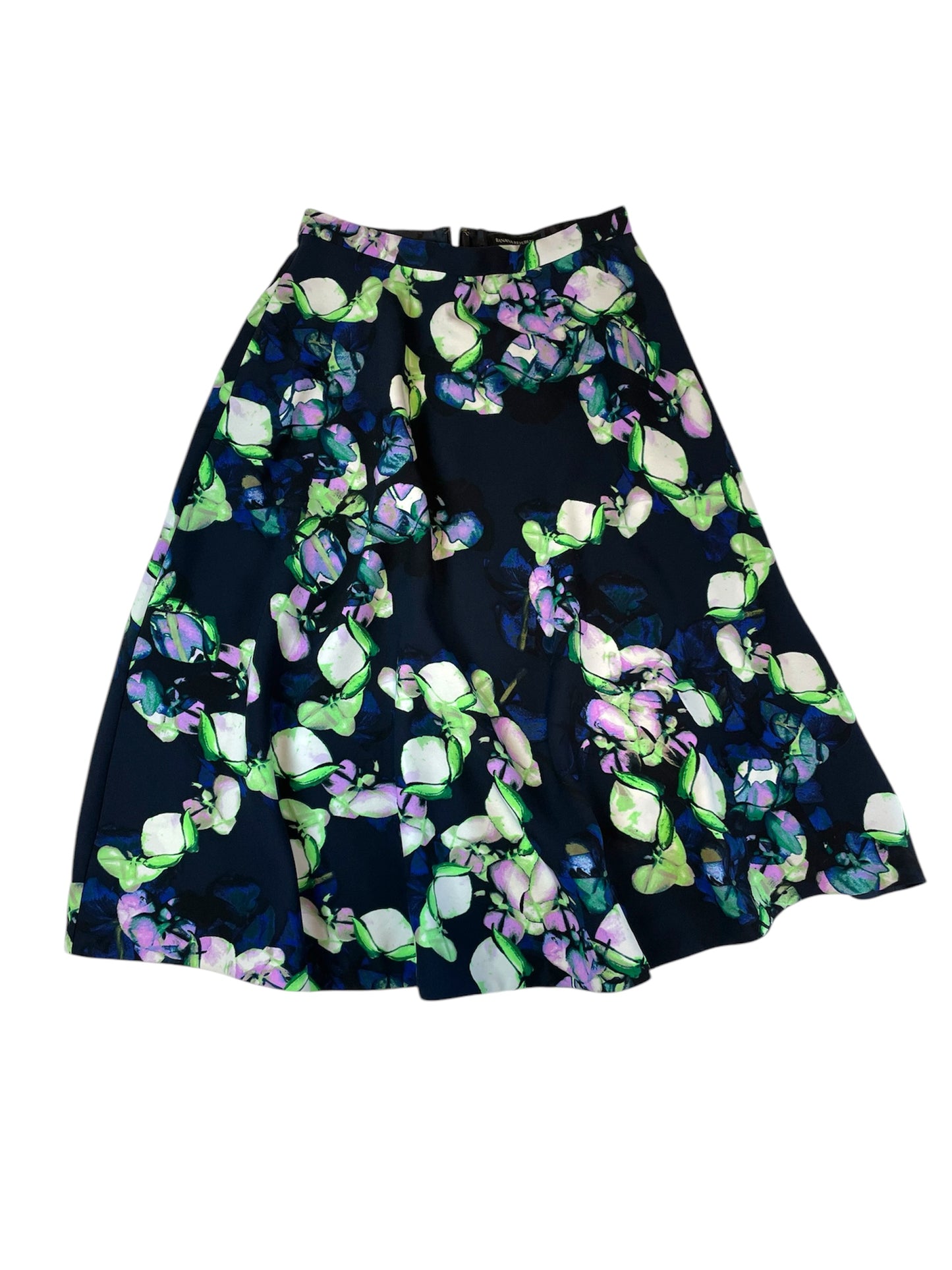 Beautiful Banana Republic Floral A-line Midi Skirt {Size 2}