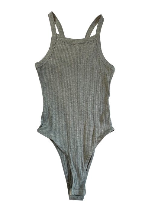 Urban Outfitters | Grey Ribbed Bodysuit {L}