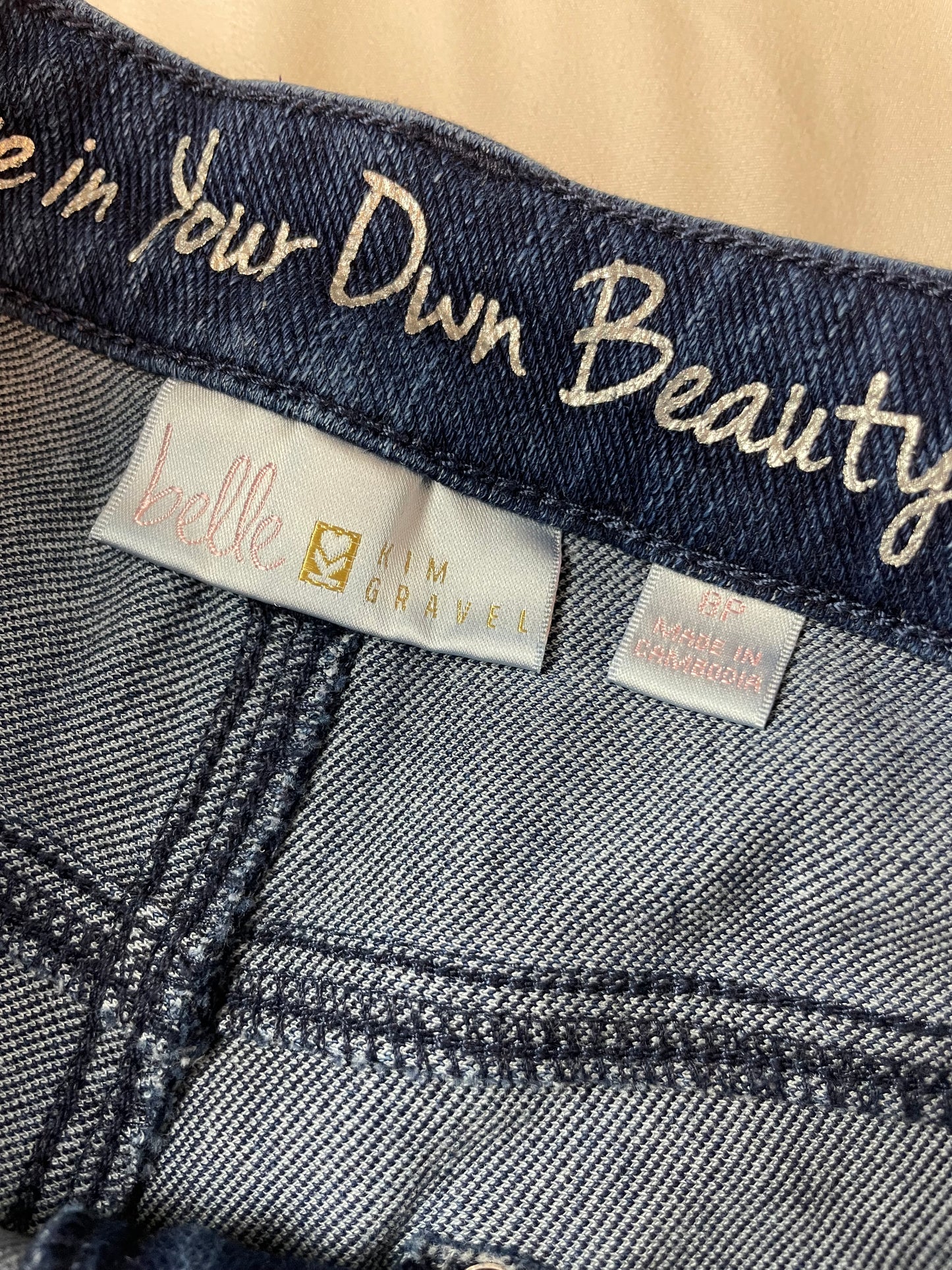 QVC Belle by Kim Gravel Petite Flexibelle Straight Jean {Size 8 Petite}