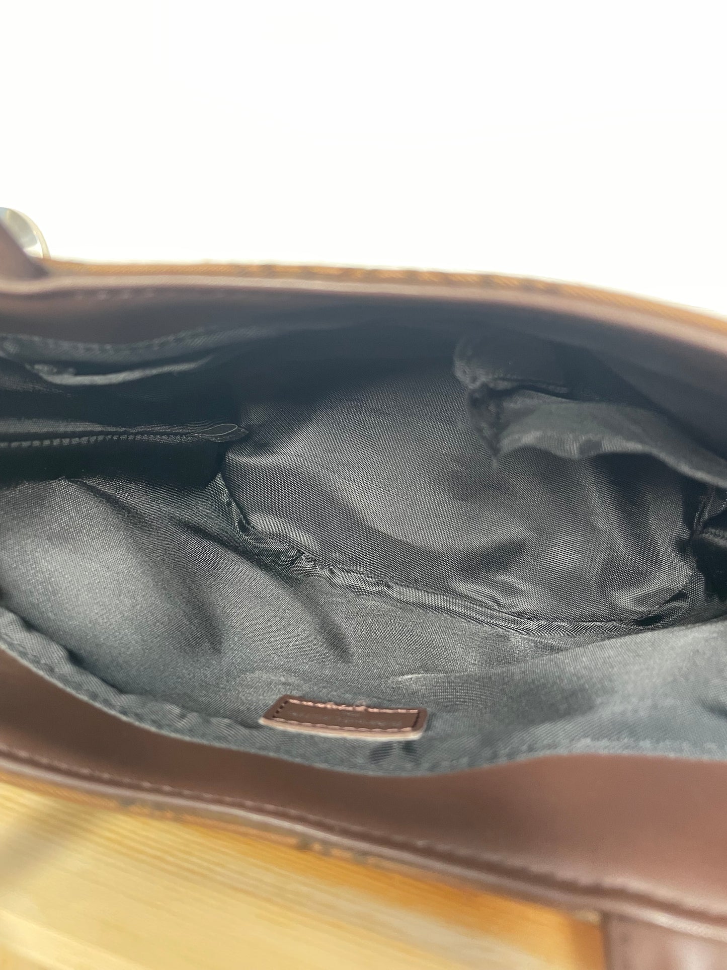 Roberta di Camerino Brown Logo Mini Tote