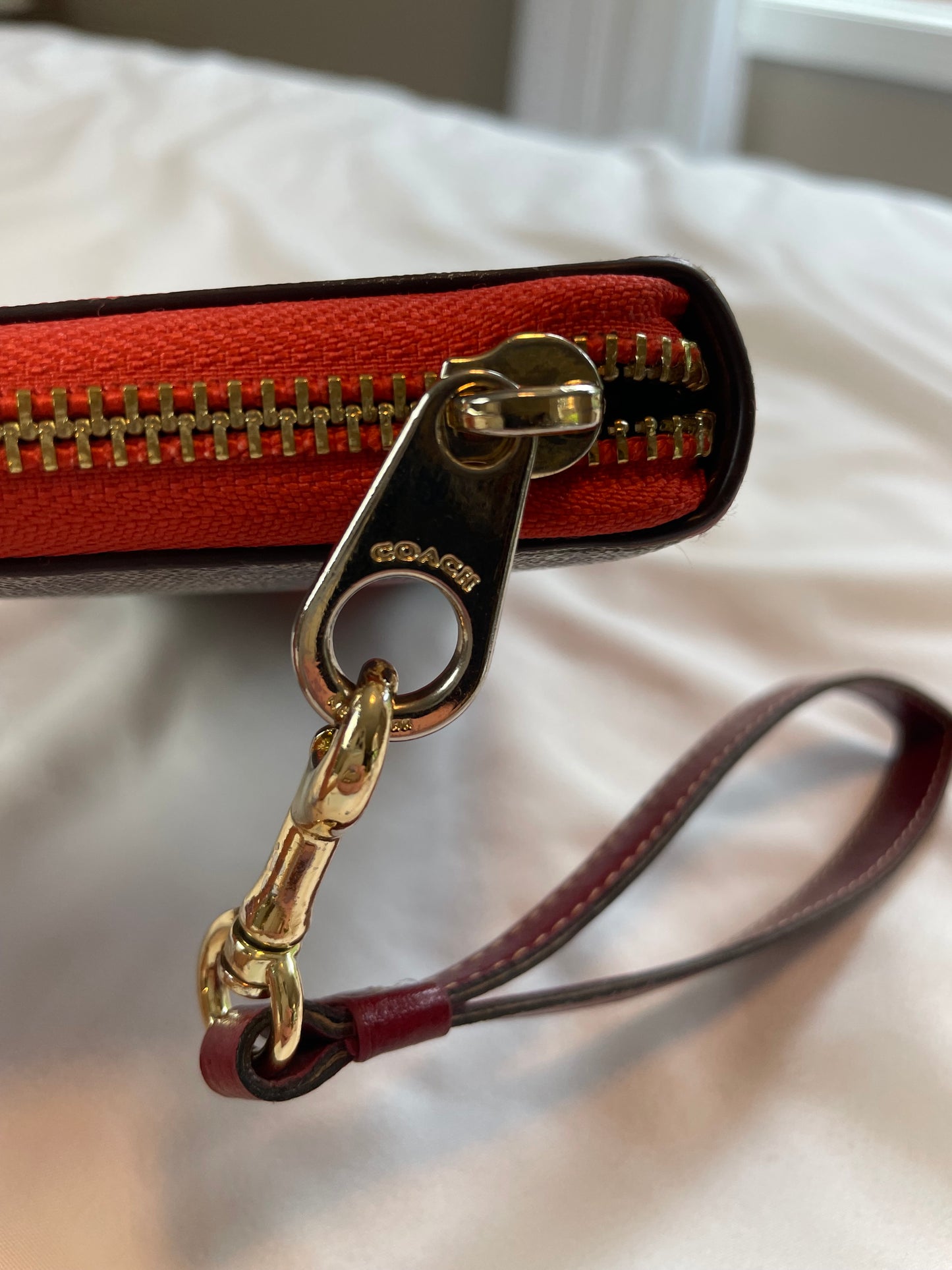 Coach Signature Strawberry Wallet/Wristlet