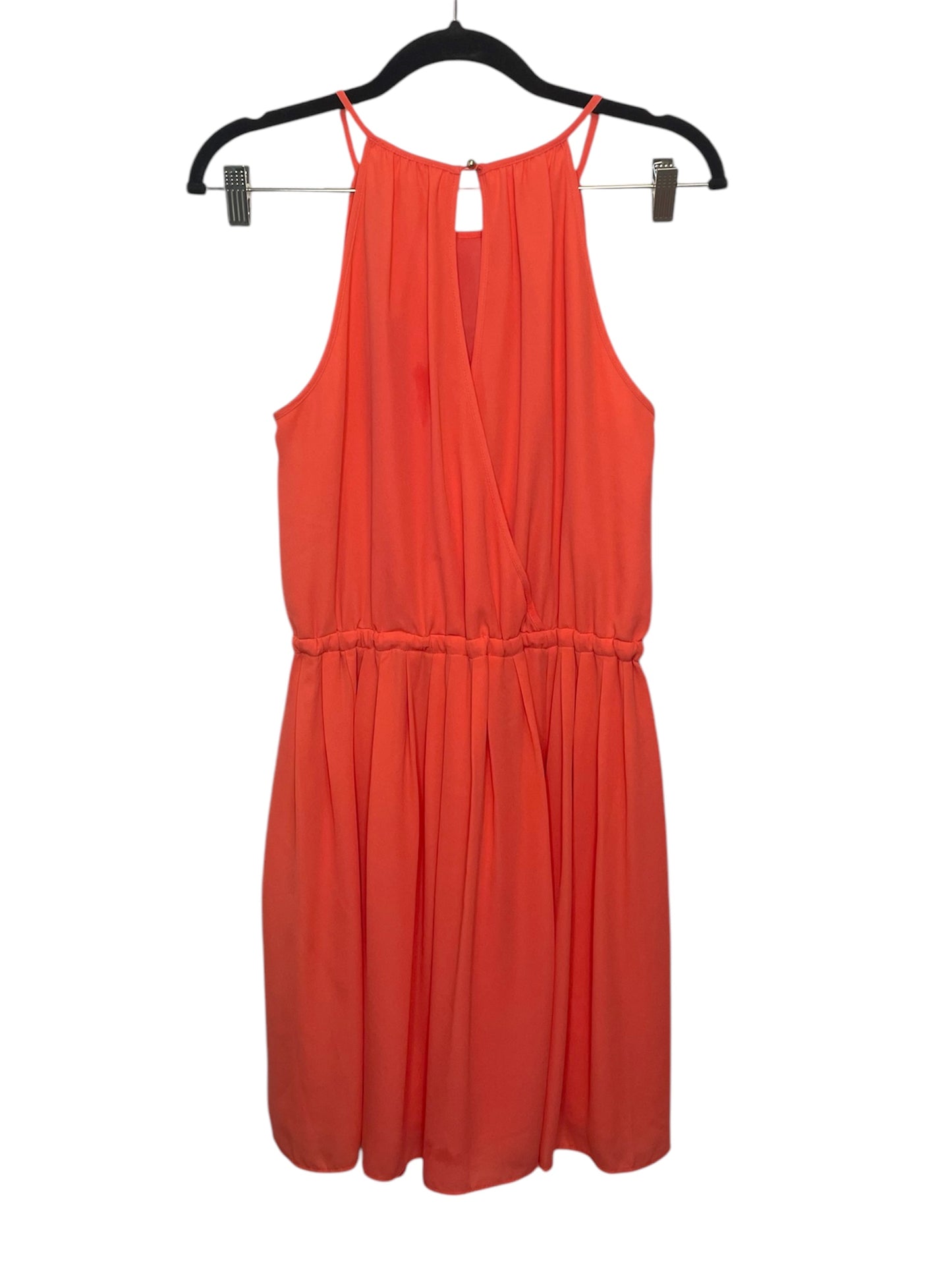 Banana Republic Coral Cinch-Waist Sleeveless Dress (WITH POCKETS!) {Size 2}
