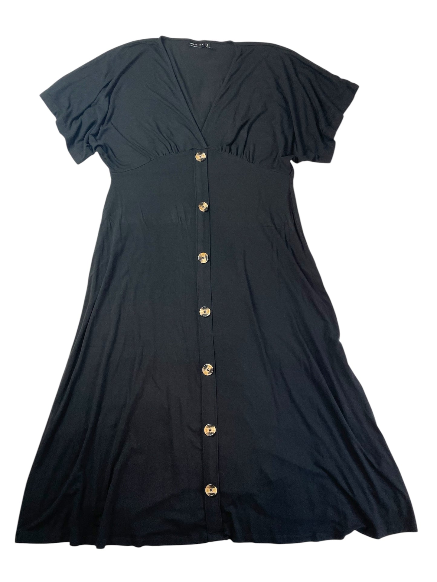 ASOS Button Front Short Sleeve Midi Dress {Size 14}