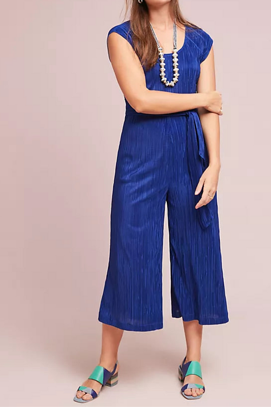 Anthropologie | MAUVE | Blue Sonata Jumpsuit {Size 4}