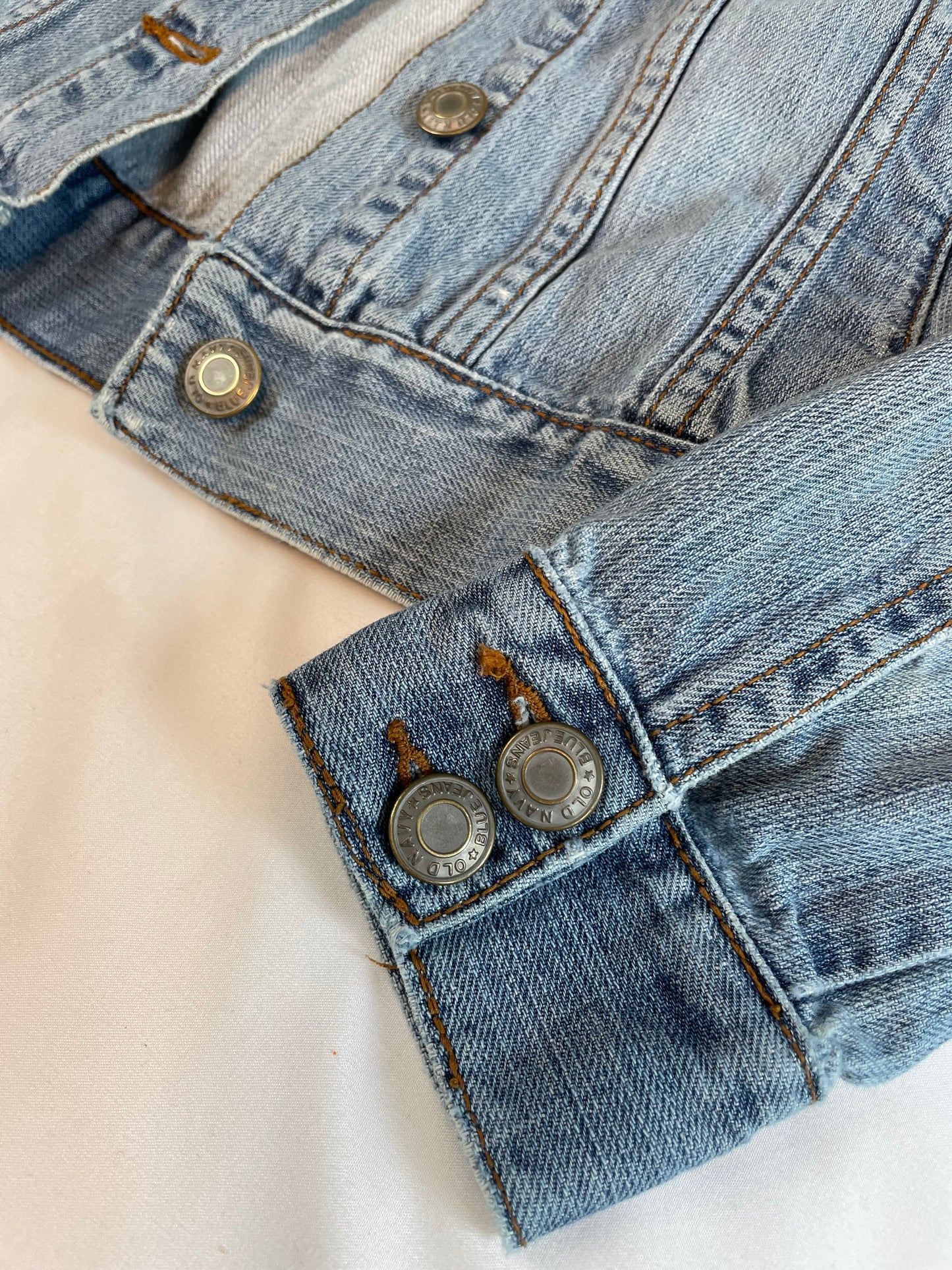 Old Navy Distressed Denim Jacket (XS)
