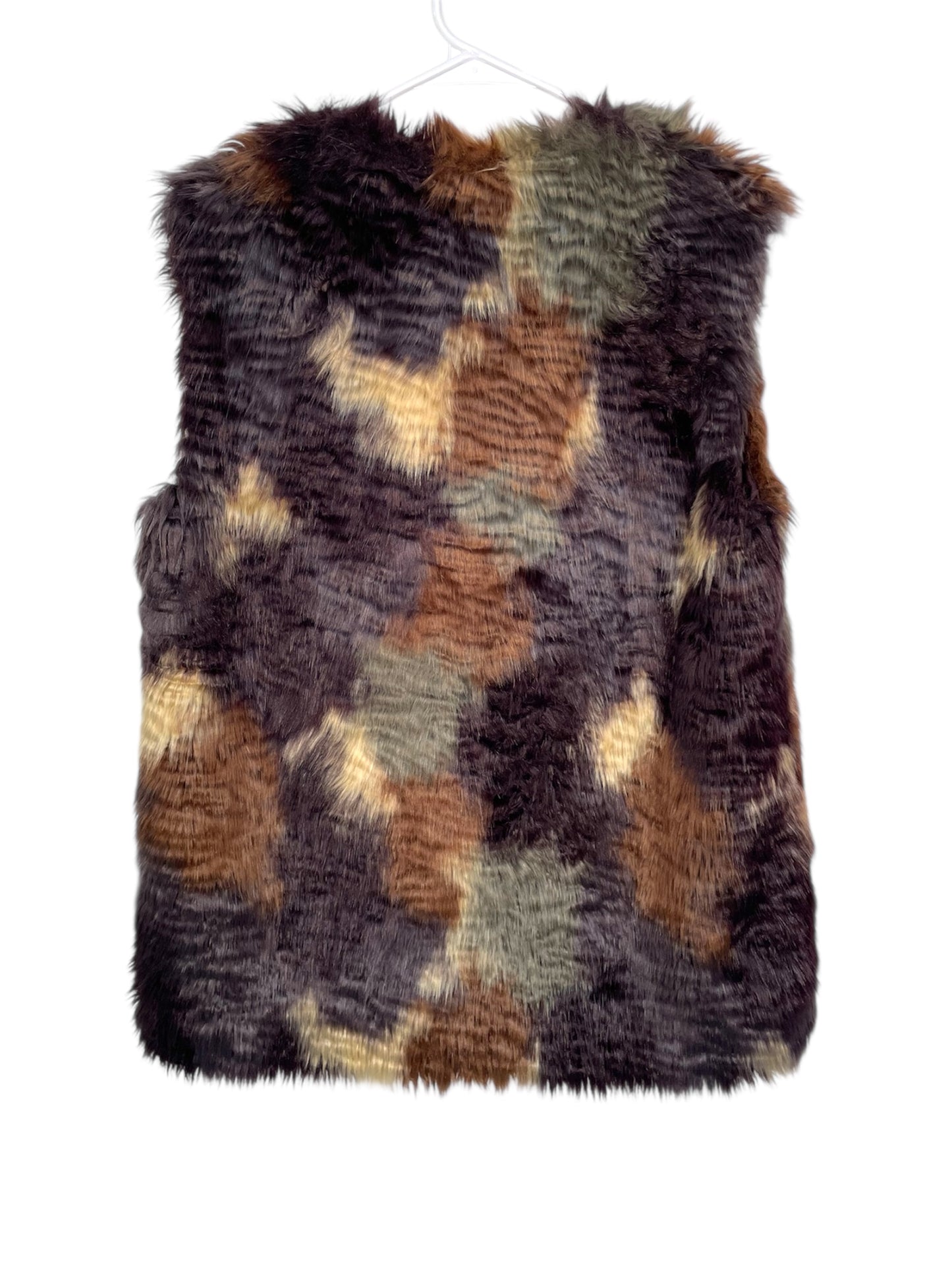 Bernardo Faux Fur Multicolor Vest {M}