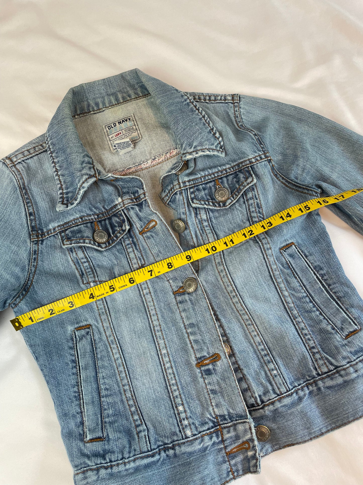 Old Navy Distressed Denim Jacket (XS)