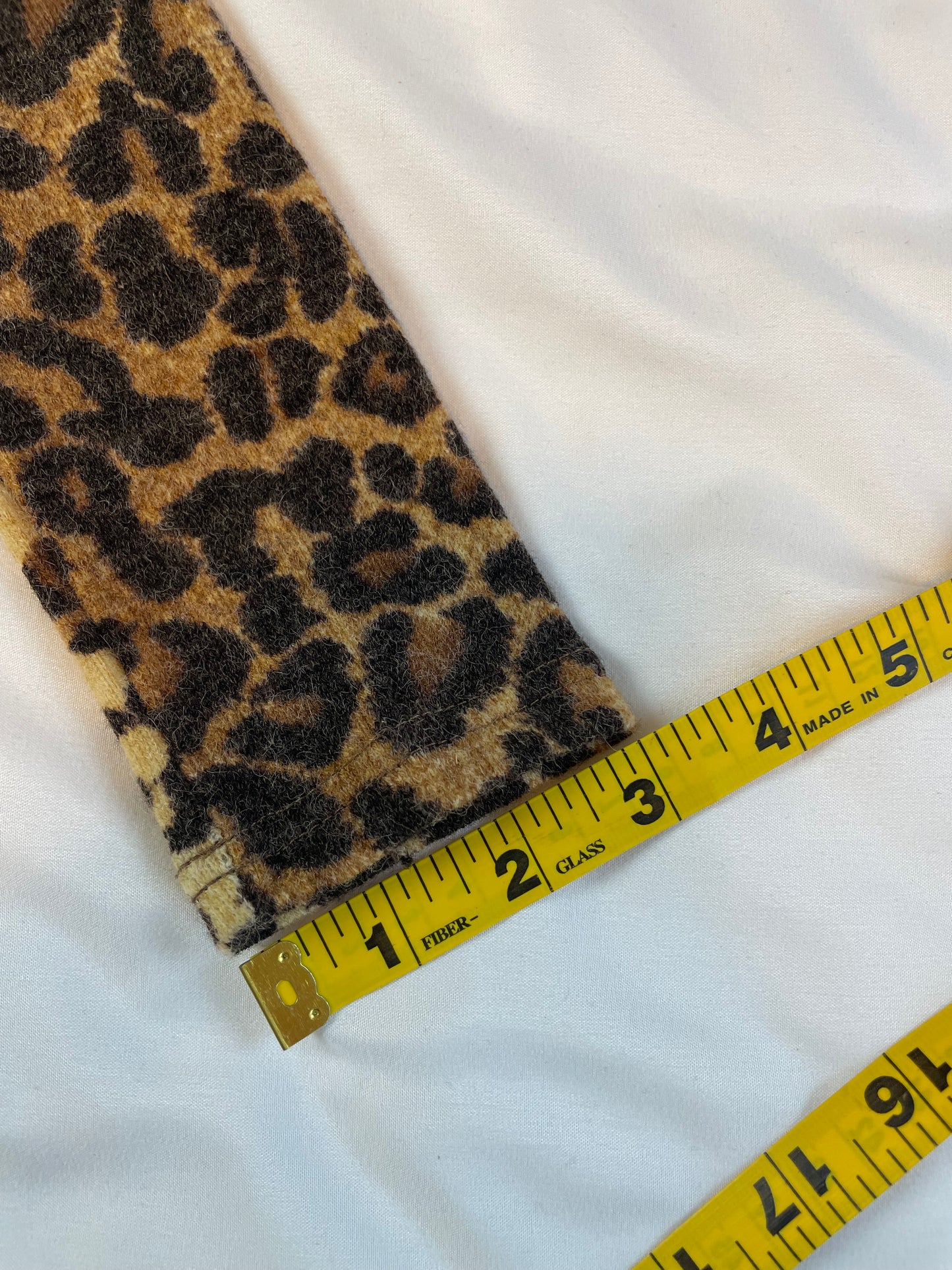 Leopard Print Long Sleeve Dress {S}