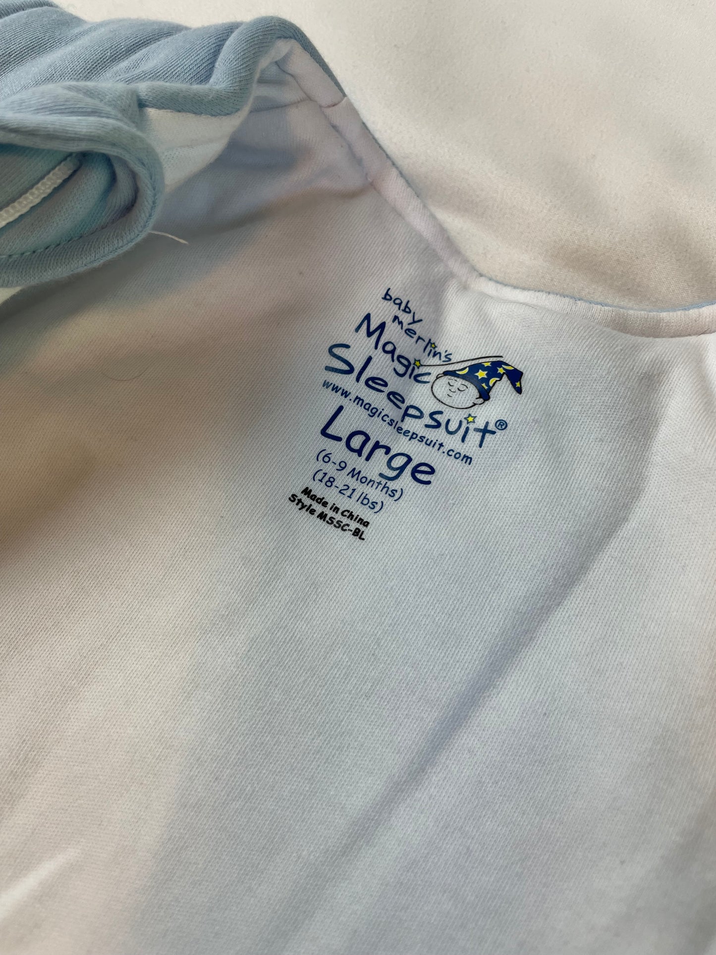Merlin’s Magic Sleepsuit | BLUE {Large: 6-9mo)