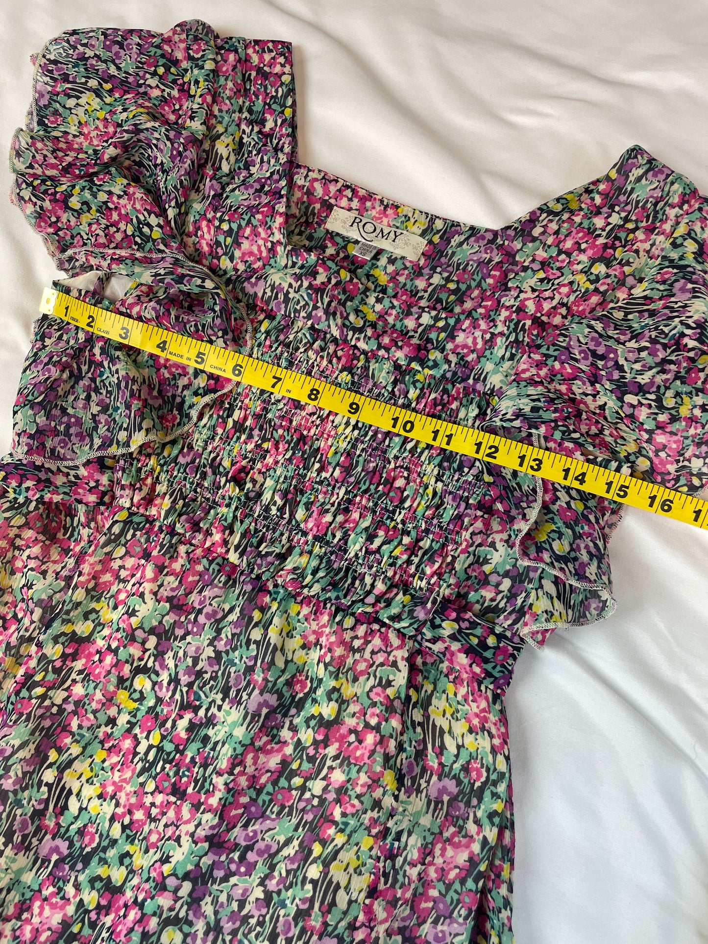 ROMY Floral Ruffle Dress {XS}