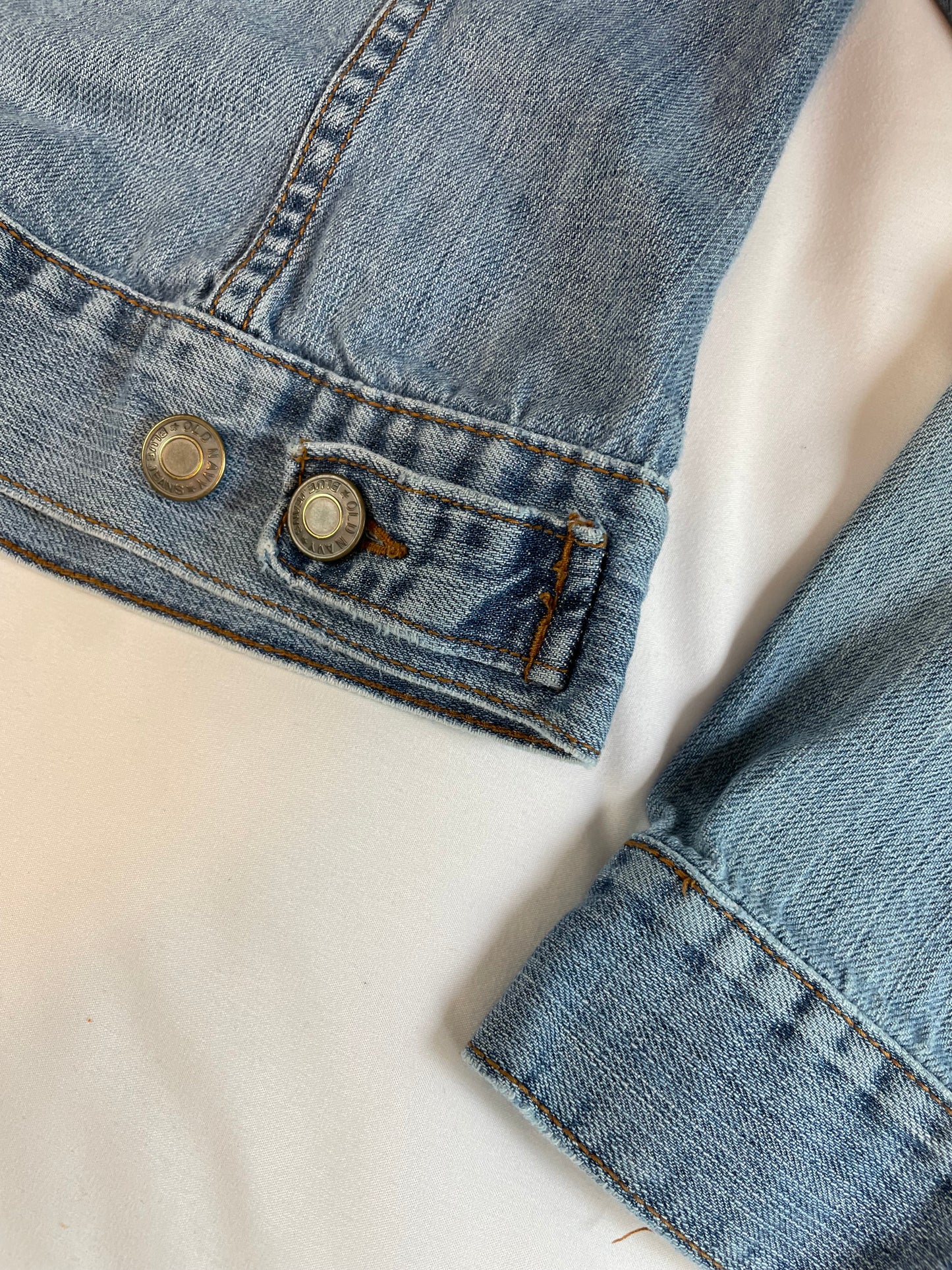 Old Navy Distressed Denim Jacket (XS)